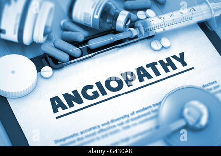 Angiopathy. Medical Concept. Stock Photo