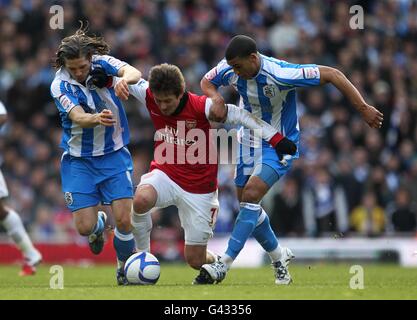 Soccer - FA Cup - Fourth Round - Arsenal v Huddersfield Town - Emirates Stadium Stock Photo