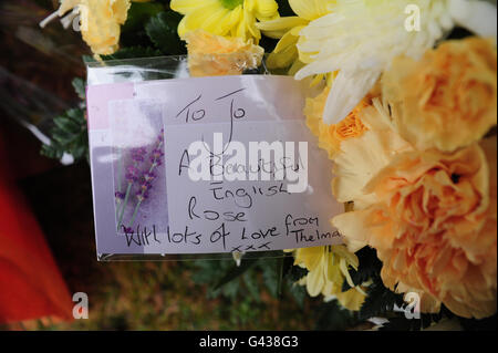 Joanna Yeates funeral Stock Photo