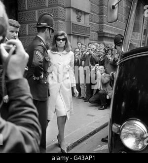 Ronna Ricardo, who is expected to give evidence at the Old Bailey trial in which Dr Stephen Ward faces vice charges. Stock Photo