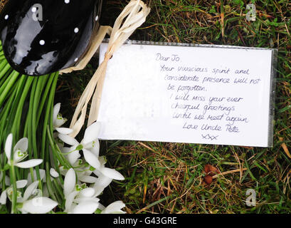 Joanna Yeates Funeral Stock Photo