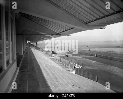 Horse Racing - Cheltenham Racecourse. The standing enclosure of the new stand. Stock Photo