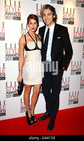 George Lamb and Karima Adebibe arriving for the Elle Style awards at the Grand Connaught Rooms, Great Queen Street, London. Stock Photo