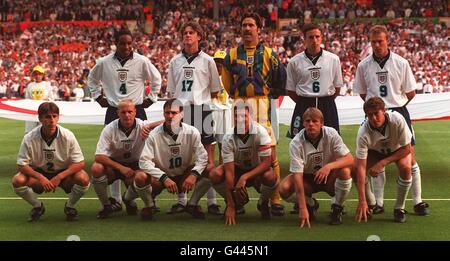 The England team line up before tonight's (Tues) 4-1 victory over Holland at Wembley. Photo by Adam Butler/PA Stock Photo