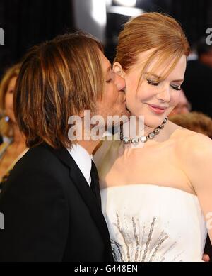 Keith Urban and Nicole Kidman arriving for the 83rd Academy Awards at the Kodak Theatre, Los Angeles. Stock Photo