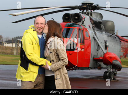 Climber survives mountain plunge Stock Photo