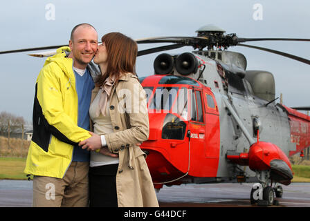 Climber survives mountain plunge Stock Photo