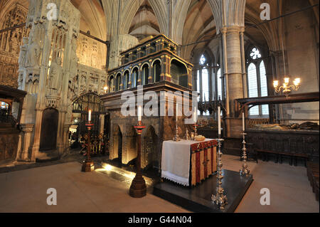 Westminster Abbey interiors Stock Photo