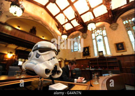 Stormtrooper helmet copyright case Stock Photo