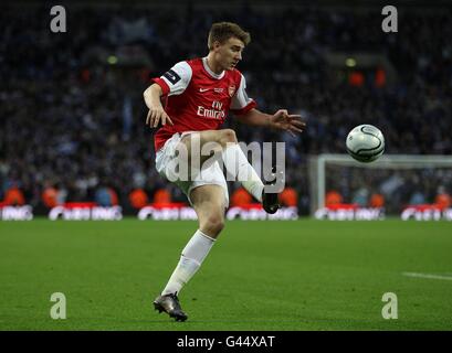Soccer - Carling Cup - Final - Arsenal v Birmingham City - Wembley Stadium. Nicklas Bendtner, Arsenal Stock Photo