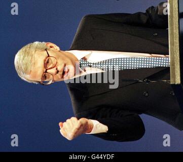 Prime Minister John Major makes his keynote speech to conference in Bournemouth today (Fri). Photo by Neil Munns/PA Stock Photo