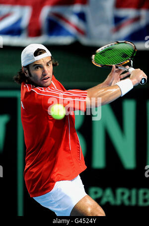 Tennis - Davis Cup - Day Three - Great Britain v Tunisia - Bolton Arena ...