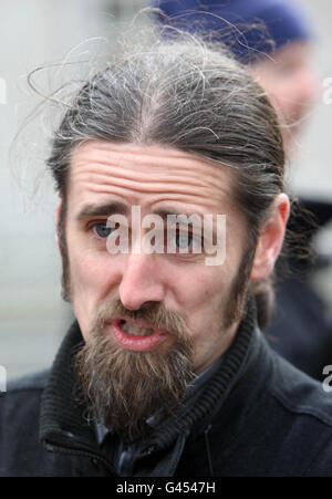 Independent TD Luke 'Ming' Flanagan arrives for the first day of the 31st Dail at Leinster House in Dublin. Stock Photo