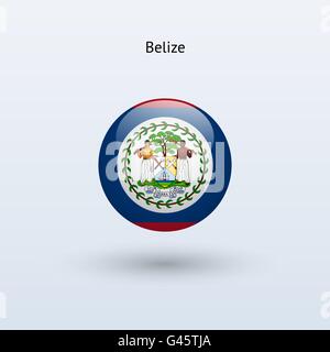 Belize round flag icon with shadow Stock Vector Image & Art - Alamy