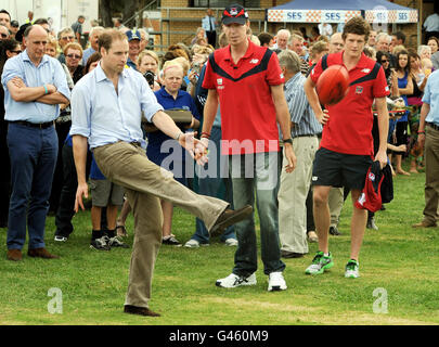 Prince William in Australia Stock Photo