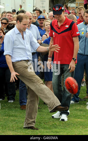 Prince William in Australia Stock Photo