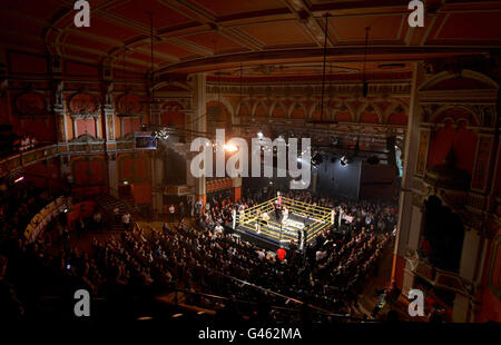 Boxing - Prizefighter - Super-Middleweights - Liverpool Olympia. A general view of the Prizefighter competition at the Liverpool Olympia, Liverpool. Stock Photo