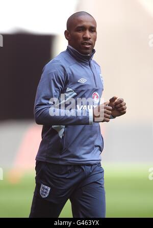 Soccer - International Friendly - England v Ghana - England Training - Wembley Stadium. Jermain Defoe, England Stock Photo