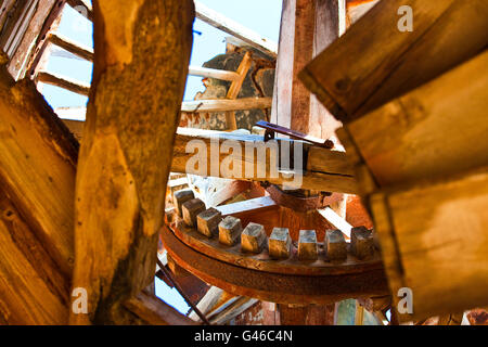 Mulino a Vento, windmill, Trapani Sicily, Italy, Mediterranean Stock Photo