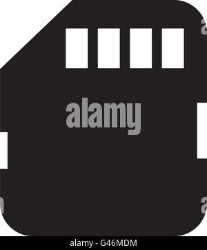 memory card sd isolated icon design Stock Vector