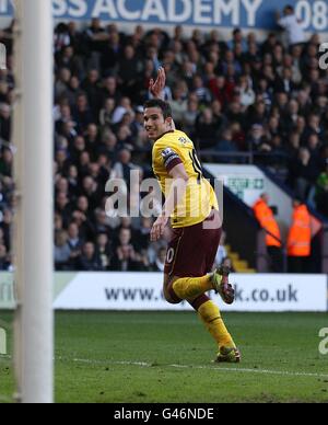 Soccer - Barclays Premier League - West Bromwich Albion v Arsenal - The Hawthorns. Arsenal's Robin van Persie celebrates after scoring their second goal Stock Photo