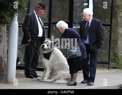 A hearse carrying the coffin of Army dog handler Lance Corporal Liam ...