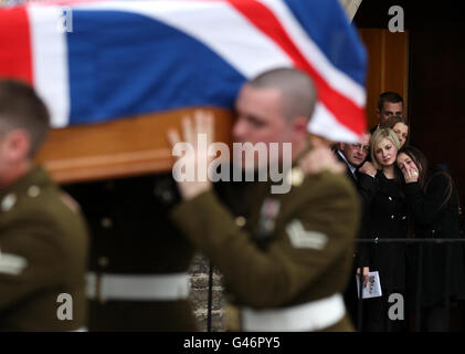 Funeral for Lance Corporal Liam Tasker Stock Photo - Alamy
