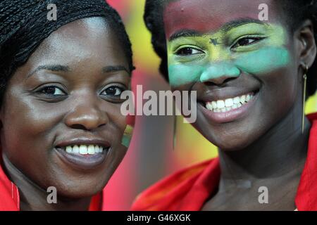 Soccer - International Friendly - England v Ghana - Wembley Stadium. Ghana fans in the stands Stock Photo