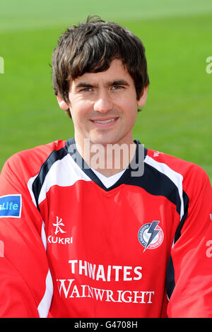 Cricket - 2011 Lancashire Photo Call - Old Trafford Cricket Ground. Kyle Hogg, Lancashire Stock Photo