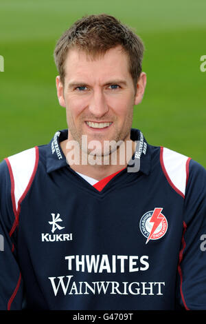 Cricket - 2011 Lancashire Photo Call - Old Trafford Cricket Ground. Mark Chilton, Lancashire Stock Photo