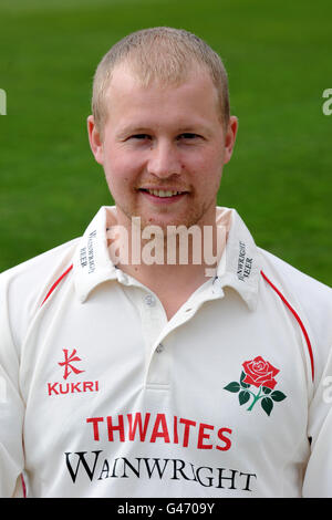 Cricket - 2011 Lancashire Photo Call - Old Trafford Cricket Ground. Karl Brown, Lancashire Stock Photo