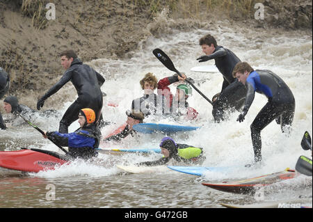 Severn Bore Stock Photo