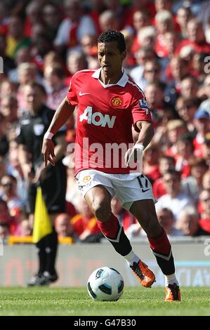 Soccer - Barclays Premier League - Manchester United v Fulham - Old Trafford. Luis Nani, Manchester United Stock Photo