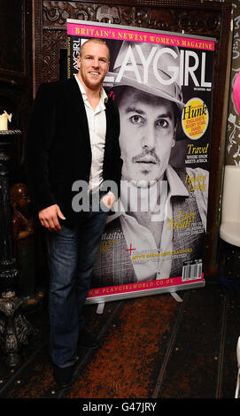 James Haskell at the Playgirl Magazine launch party at the Blanca Bar, London. Stock Photo