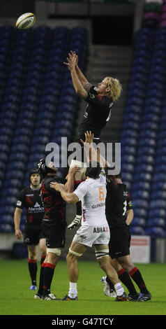 Rugby Union - Magners League - Edinburgh Rugby v Aironi Rugby - Murrayfield Stock Photo