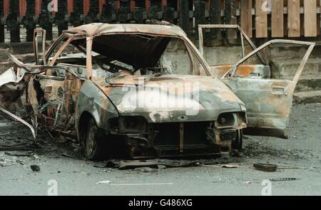 ULSTER Car bomb Stock Photo