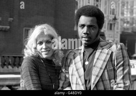 Sweet Dreams, Polly Brown and Tony Jackson, who will sing 'Love, Kiss and Run', bidding to become Britain's entry in the Eurovision Song Contest. Stock Photo