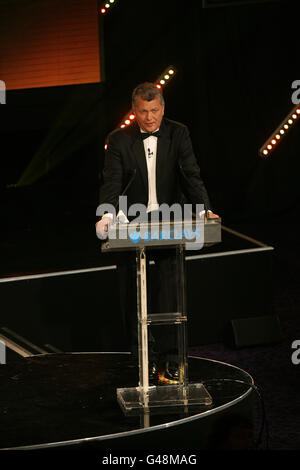 Sky Sports Presenter George Gavin at the PFA Player of the Year Awards 2011 at the Grosvenor House Hotel Stock Photo