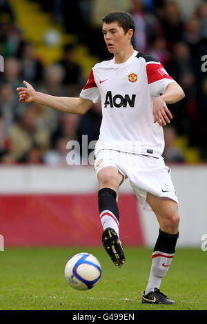 Soccer - FA Youth Cup - Final - First Leg - Sheffield United v Manchester United - Bramall Lane. Michael Keane, Manchester United Stock Photo