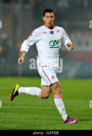 Soccer - French Cup 2011 - Semi Final - Nice v Lille - Municipal Du Ray. Lille's Eden Hazard Stock Photo
