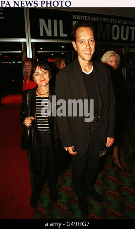 Richard E Grant and his wife Joan arrive at the gala premiere of the film 'Nil By Mouth' at the Odeon West End, London.