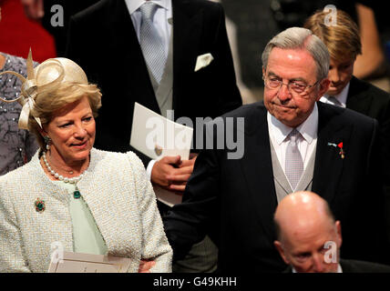 King Constantine II of Greece and his wife Queen Anne Marie Stock Photo
