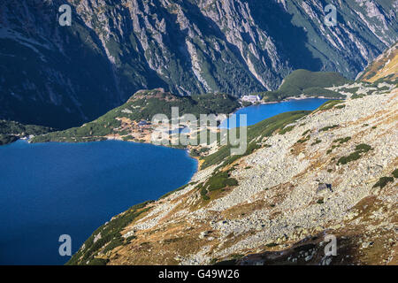 Valley of five ponds in the Tatra Mountains,Zakopane,Poland Stock Photo