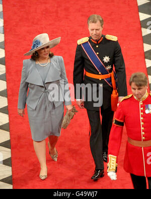 Grand Duke Henri of Luxembourg and Grand Duchess Maria Teresa Stock Photo