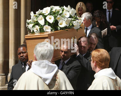 Tim Hetherington funeral Stock Photo