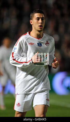 Soccer - French Cup 2011 - Semi Final - Nice v Lille - Municipal Du Ray. Lille's Eden Hazard Stock Photo