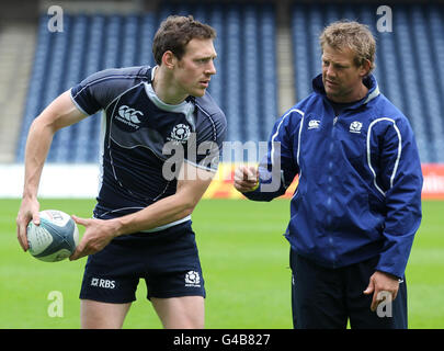 Rugby Union - International 7s Captains Run - Murrayfield Stock Photo