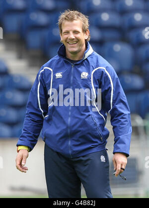 Rugby Union - International 7s Captains Run - Murrayfield Stock Photo