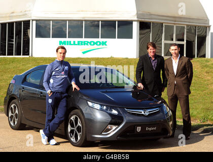 Soccer - England Players Visit Millbrook Testing Facility Stock Photo