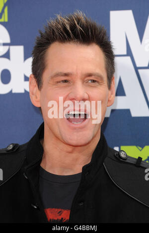 2011 MTV Movie Awards - California. Jim Carrey at the MTV Movie Awards 2011 at the Gibson Amphitheatre in Universal City, Los Angeles. Stock Photo